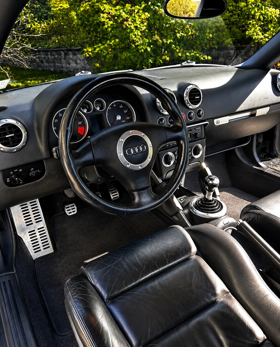Detailed Audi TT cockpit interior